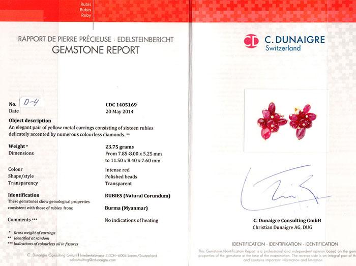 C. Dunaigre Certificate Sample