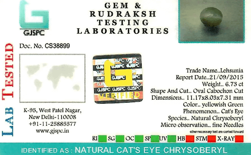 GJSPC Certificate Sample