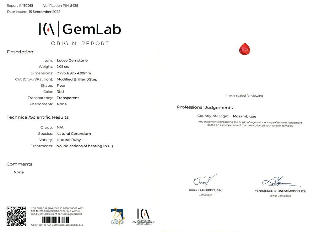 ICA Certificate Sample