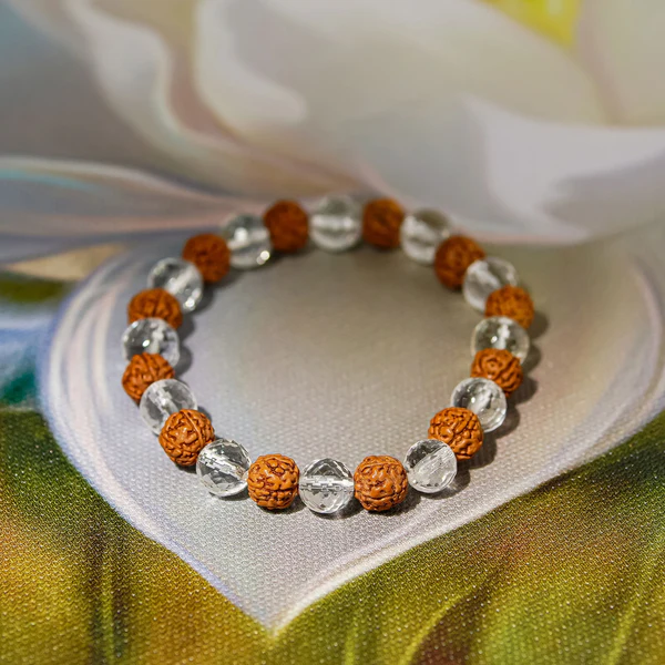 Rudraksha Crystal Bracelet