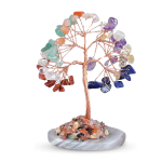 7 Chakra With Agate Plate Tree