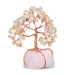 Citrine Tree With Raw Rose Quartz Tree