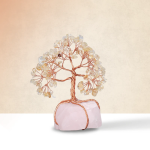 Citrine Tree With Raw Rose Quartz Tree