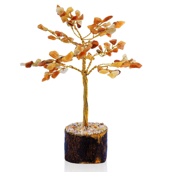 Small Golden Quartz Crystal Tree