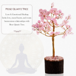 Small Rose-quartz Crystal Tree