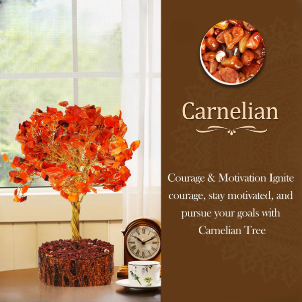 Large Carnelian Crystal Tree