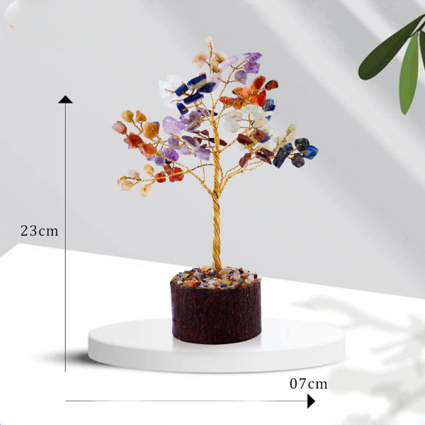 Small Seven Chakra Crystal Tree