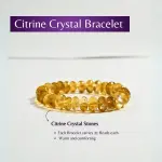 Citrine Crystal Cut Bracelet