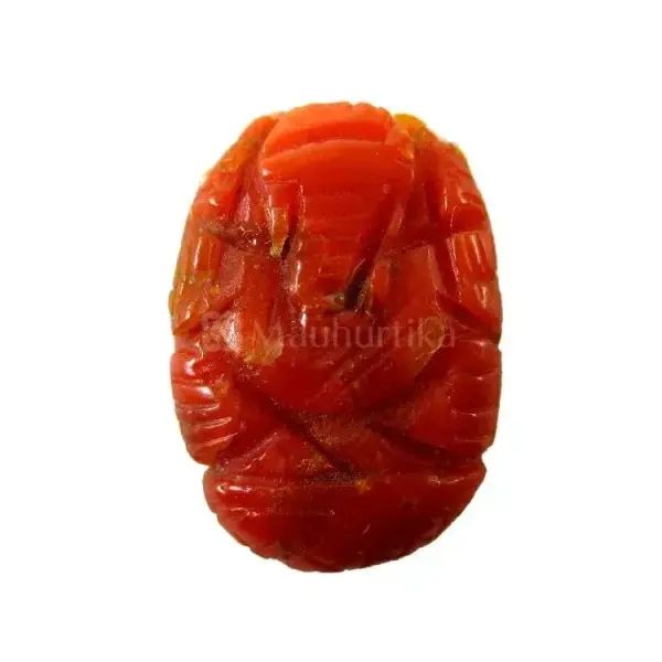 Natural Red Coral (Moonga) - 3.93 Carat