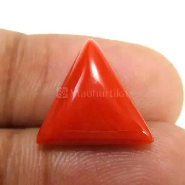 Natural Red Coral (Moonga) - 6.16 Carat