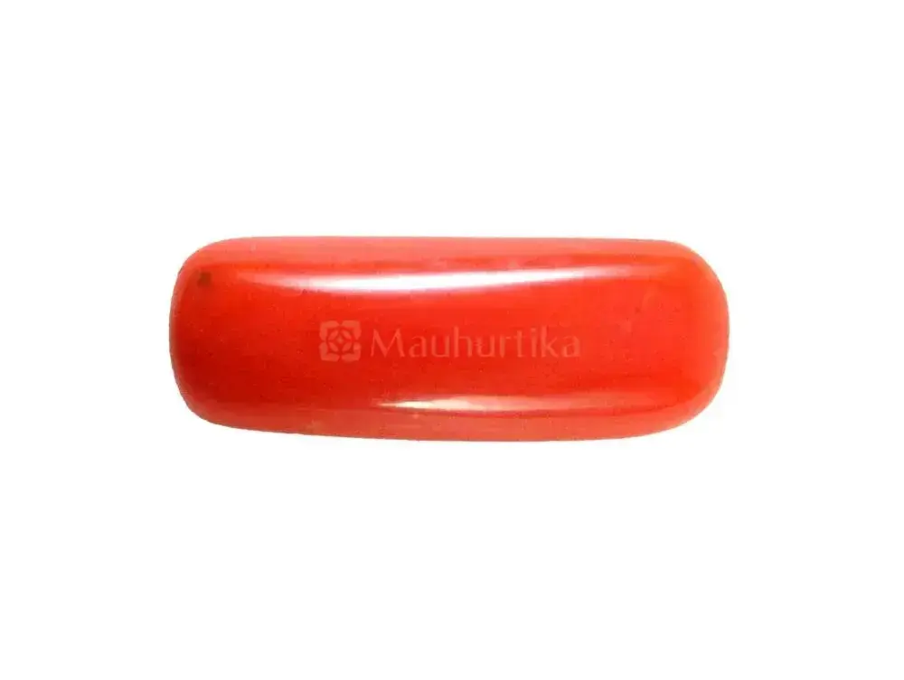 Natural Red Coral (Moonga) - 6.59 Carat