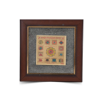 Shri Baglamukhi Sampoorna Yantra with Pyrite Dust Frame