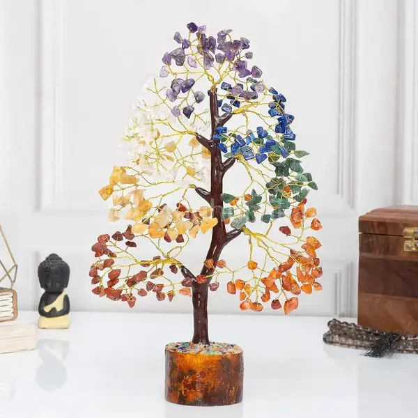 7 Chakra Crystal Tree - Healing Gemstone Tree