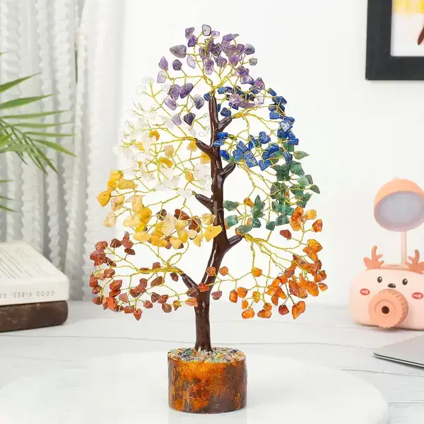 7 Chakra Crystal Tree - Healing Gemstone Tree