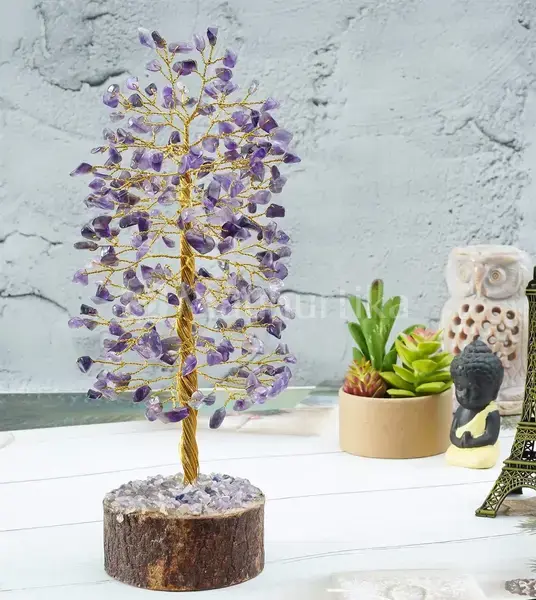 Amethyst Crystal Tree of Life - Chakra Tree for Positive Energy