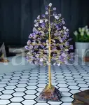 Amethyst Gemstone Tree (Orgone Pyramid Base) - Spiritual Energy Tree