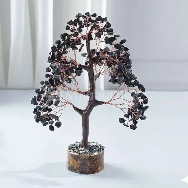 Black Tourmaline Crystal Tree - Prosperity and Protection