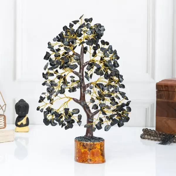 Black Tourmaline Crystal Tree - Prosperity and Protection