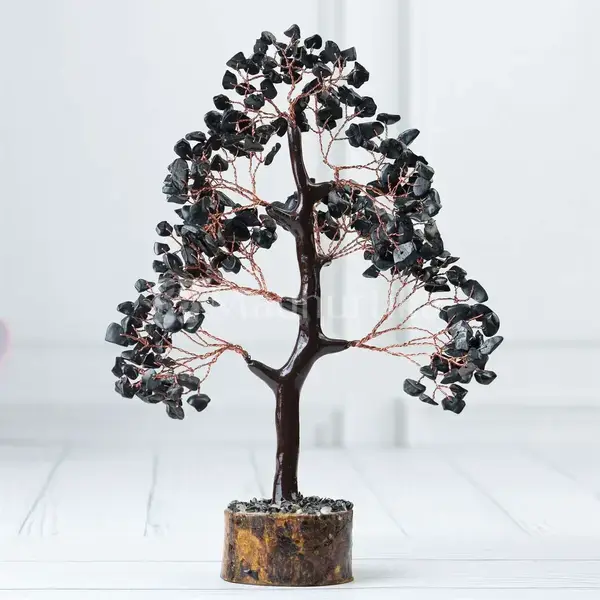 Black Tourmaline Crystal Tree - Prosperity and Protection