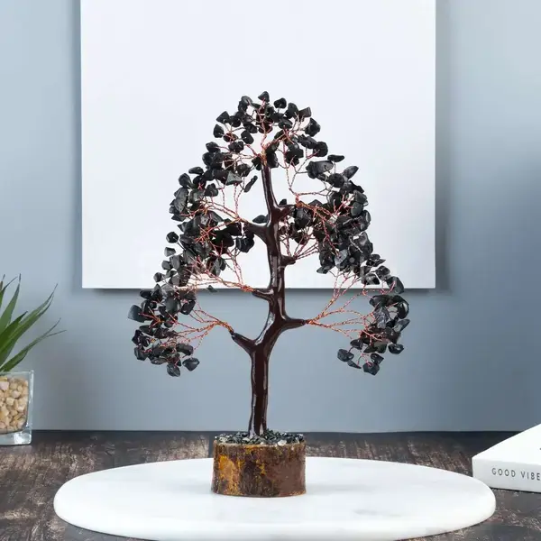 Black Tourmaline Crystal Tree - Prosperity and Protection