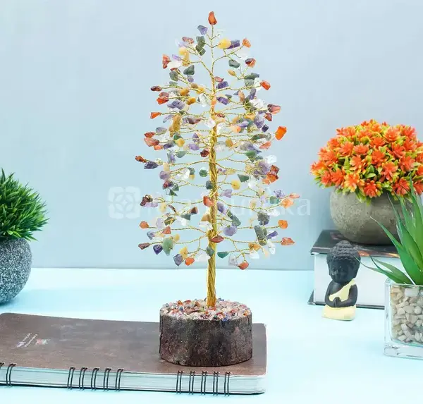 Chakra Tree of Life - 7 Chakra Good Luck - Healing Gemstone Tree