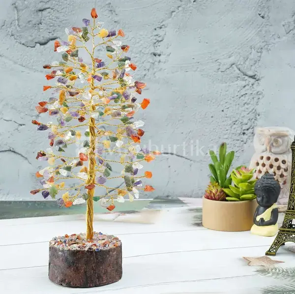 Chakra Tree of Life - 7 Chakra Good Luck - Healing Gemstone Tree
