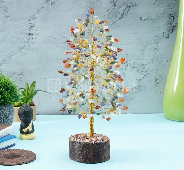 Chakra Tree of Life - 7 Chakra Good Luck - Healing Gemstone Tree