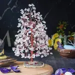 Clear Quartz Crystal Tree of Life (Geode Agate Slice Base) - Good Luck Tree