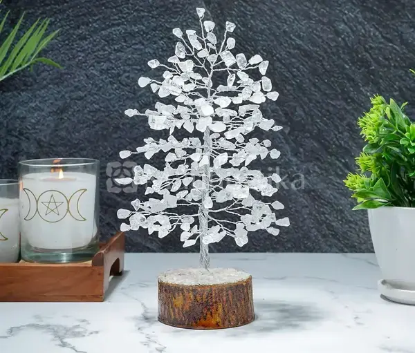 Clear Quartz Crystal Tree of Life - Healing Tree