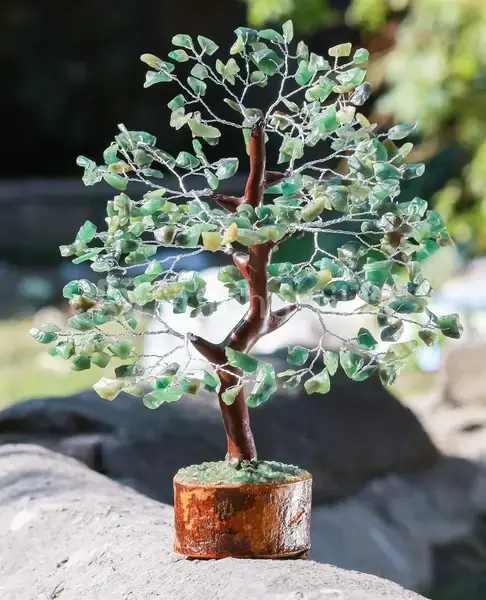 Green Aventurine Gemstone Tree - Feng Shui Prosperity