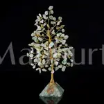 Green Aventurine Gemstone Tree (Orgone Pyramid Base) - Prosperity and Luck
