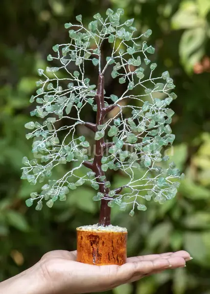 Green Jade Crystal Tree of Life - Healing Gem Tree