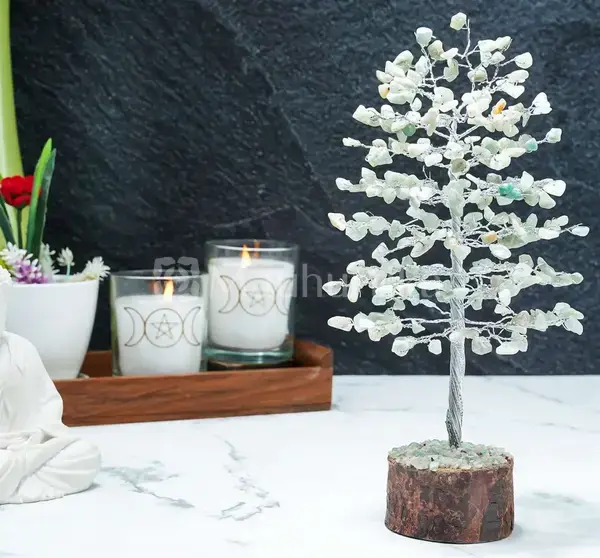 Green Jade Crystal Tree of Life - Prosperity Decor