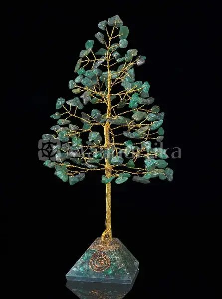 Green Jade Gemstone Tree of Life - Prosperity and Harmony