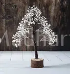 Howlite Crystal Tree of Life - Handmade Gemstone Tree - Tranquil Decor