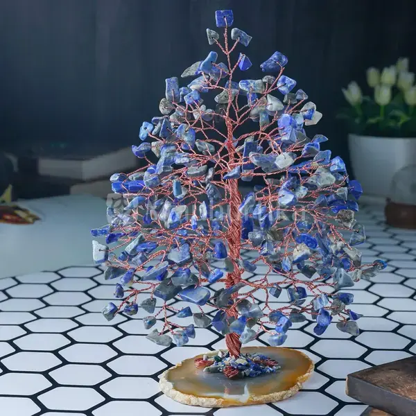 Lapis Lazuli Chakra Tree of Life - Healing Gemstone