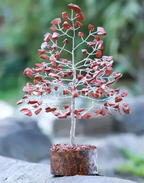 Red Jasper Crystal Tree of Life - Healing Energy Tree