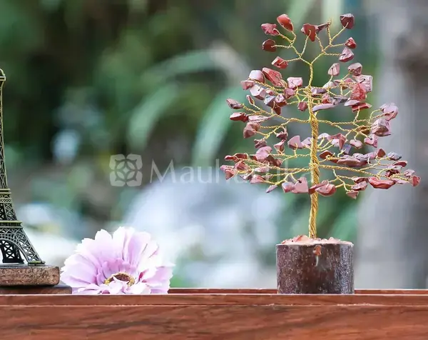 Red Jasper Crystal Tree of Life - Healing Energy Tree