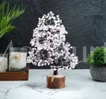 Rose Quartz Crystal Tree of Life - Healing Chakra Tree