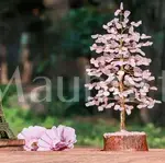 Rose Quartz Crystal Tree of Life - Healing Gemstone Tree