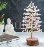 Rose Quartz Crystal Tree of Life - Healing Gemstone Tree