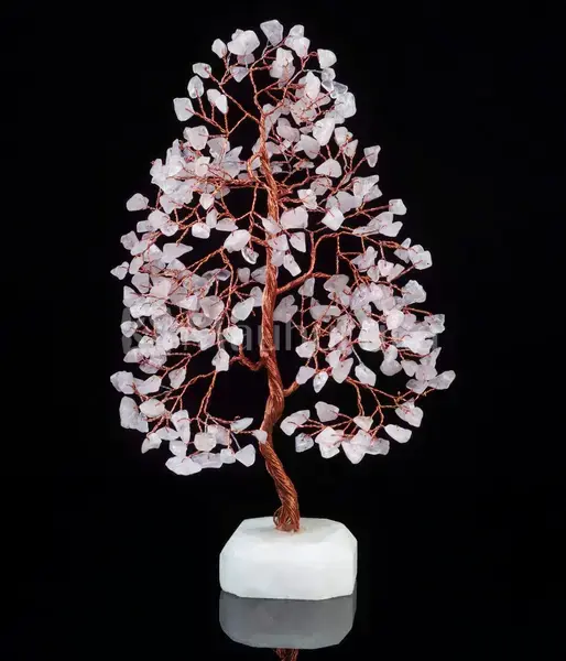 Rose Quartz Crystal Tree of Life - Healing Tree