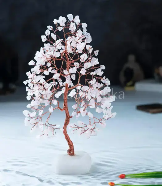 Rose Quartz Crystal Tree of Life - Healing Tree