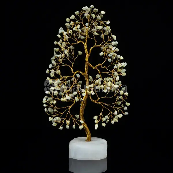 Serpentine Chakra Tree of Life - Healing Gemstone