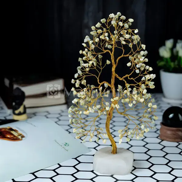 Serpentine Chakra Tree of Life - Healing Gemstone