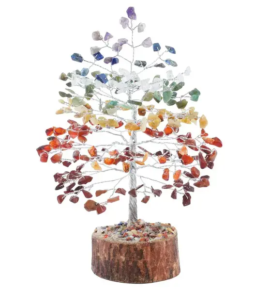Seven Chakra Tree of Life - Crystal Tree - Positive Energy Enhancer