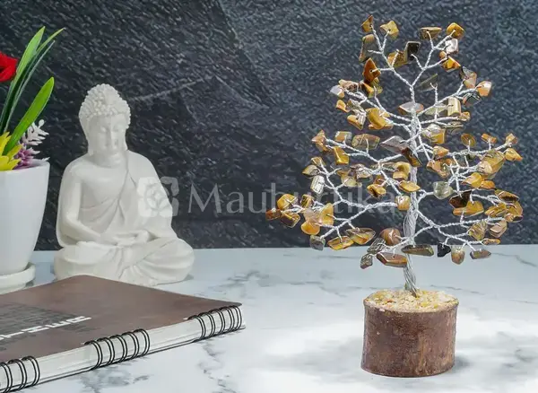 Tiger Eye Crystal Tree of Life - Prosperity and Courage