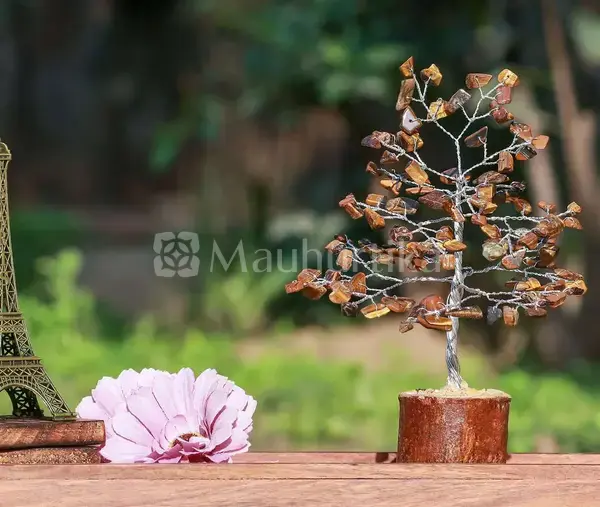 Tiger Eye Crystal Tree of Life - Prosperity and Courage