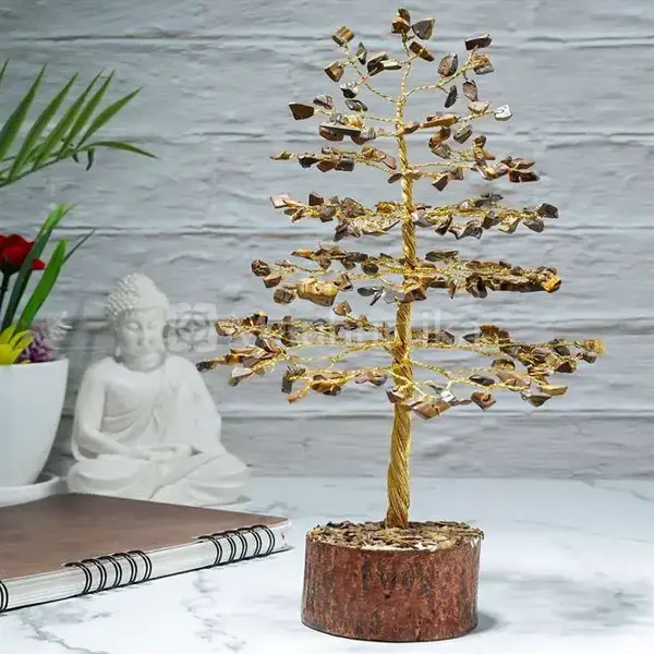 Tiger Eye Crystal Tree of Life - Prosperity Tree