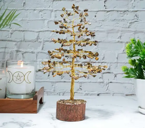 Tiger Eye Crystal Tree of Life - Prosperity Tree